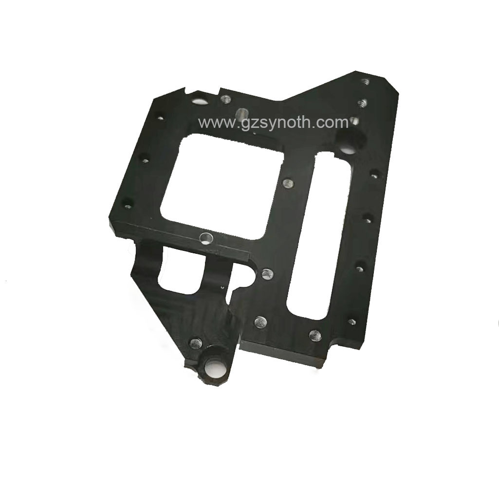 数控铝零件车削铣削块数控加工零件制造商铝黑色阳极氧化铝